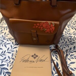 Patricia Nash Cognac Leather Tote